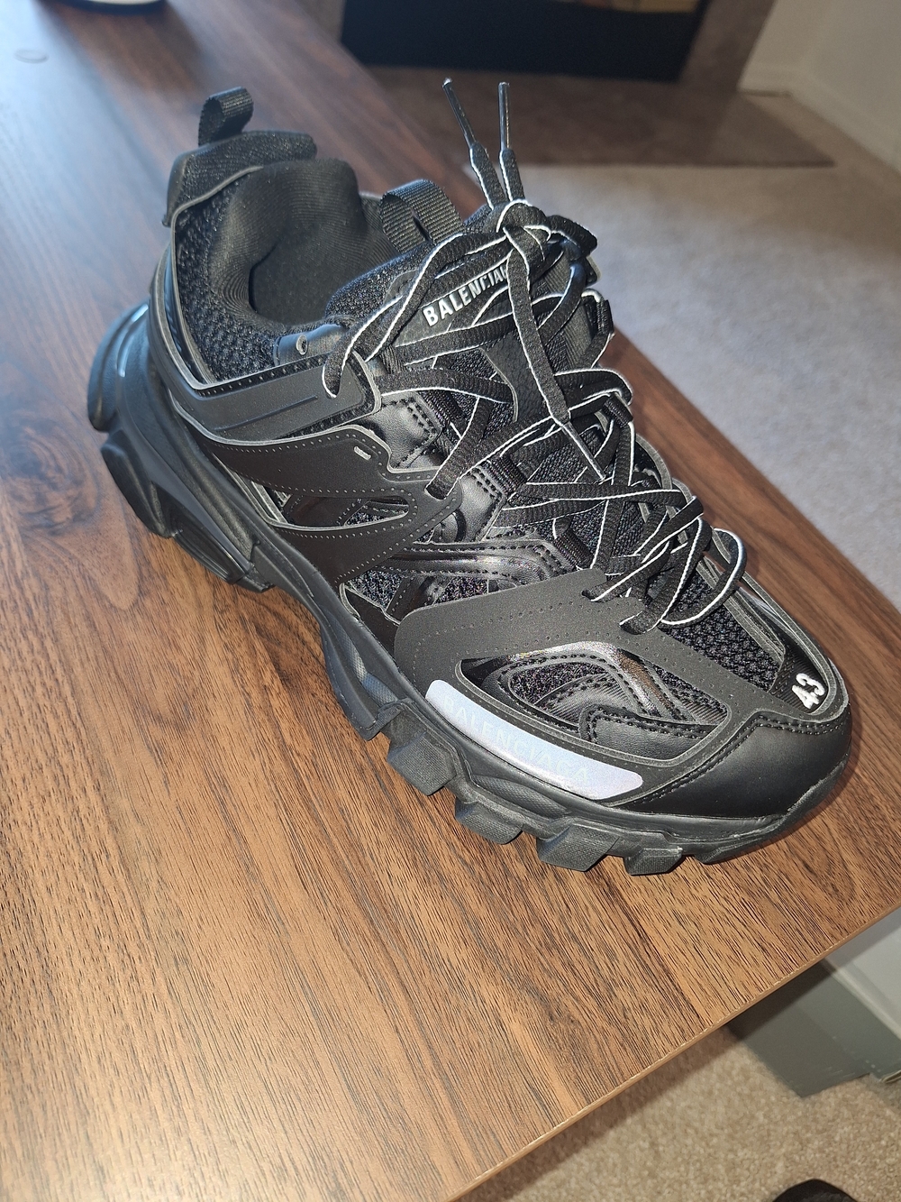 Balenciaga Men's Black Track Trainer Sneakers - Picture 4 of 5